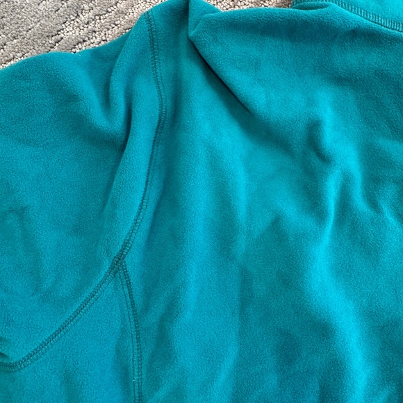 Eddie Bauer Teal Green Quarter Zip Fleece Pullover - Picture 7 of 9